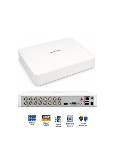 Ds-7116hghı-m1 Turbo Hd Dvr 16 Kanal Güvenlik Kayıt Cihazı