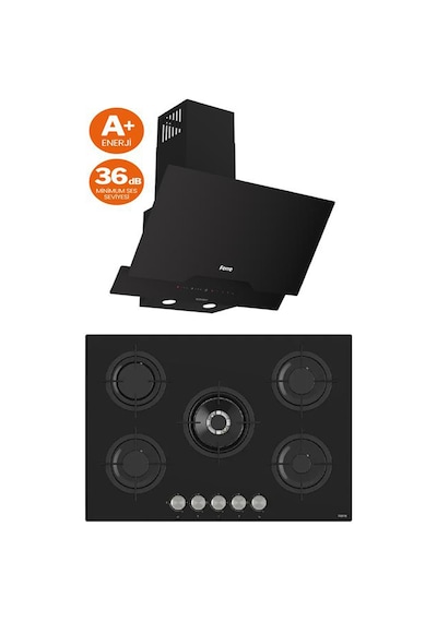 Ferre Mega Plus Serisi RS035 - D063SA 2'li Cam Ankastre Set