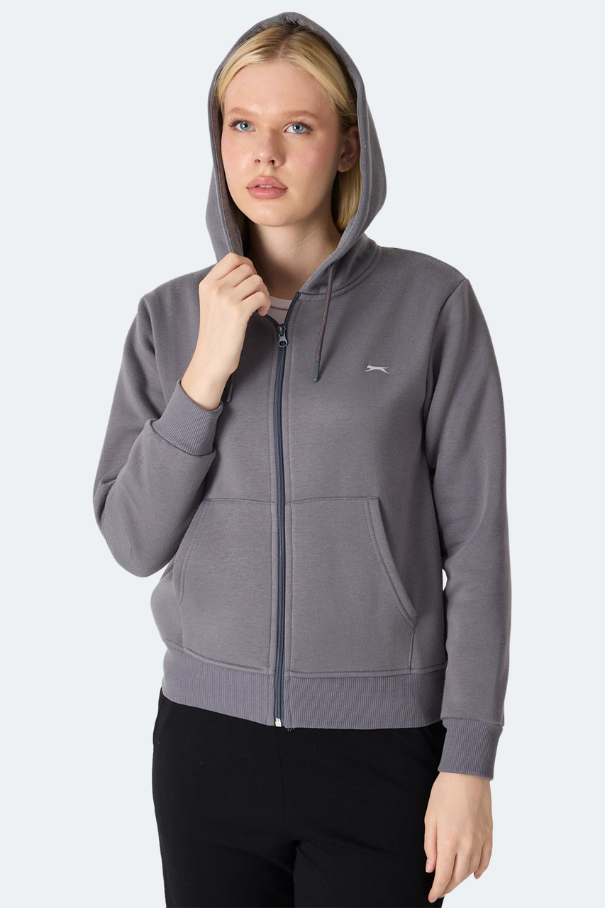 Slazenger Mılıo I Kadın Gri Sweatshirt Gri