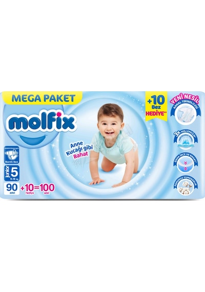 2 Adet Molfix Mega Paket Junior 100'lü