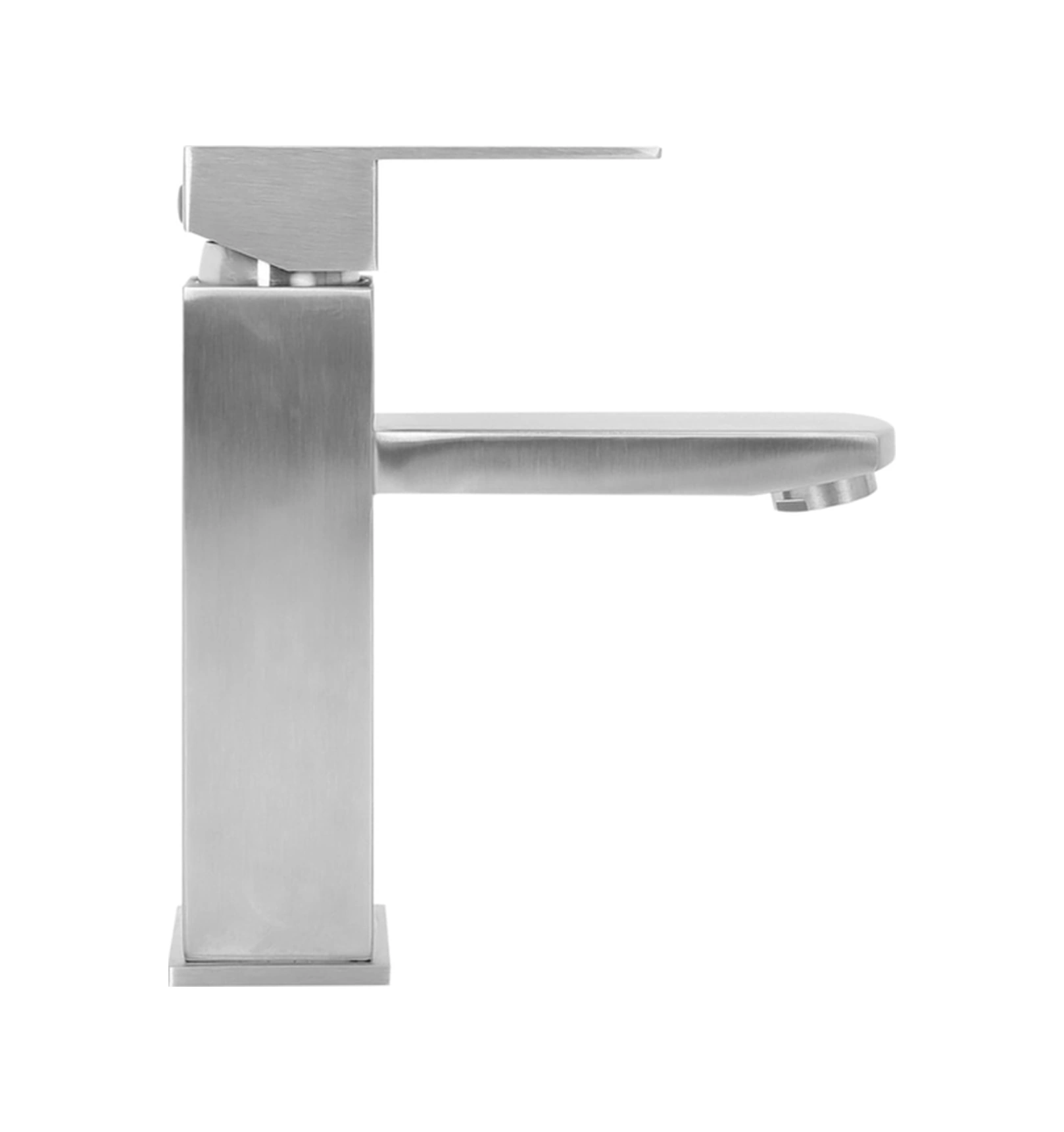 Evyepa Fleko Kare Inox Lavabo Bataryası Sıcak Soğuk Girişli, Pirinç Malzeme Inox