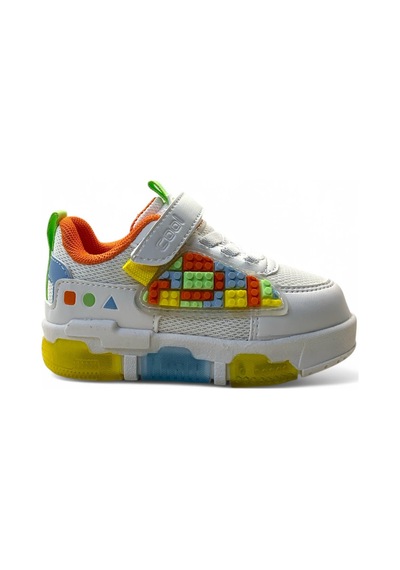 Cool Legos Bebek Işıklı Sneaker Beyaz