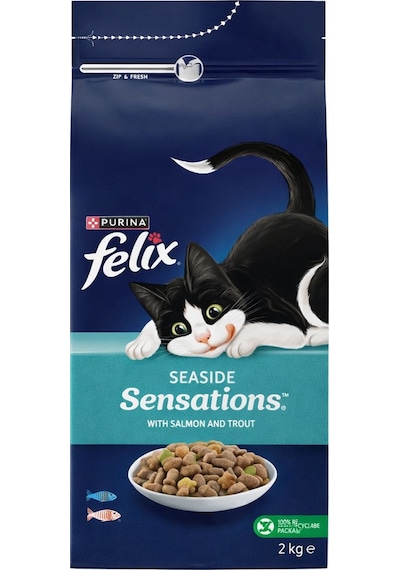Felix Seaside Somonlu Sebzeli Kuru Kedi Maması 2 Kilogram
