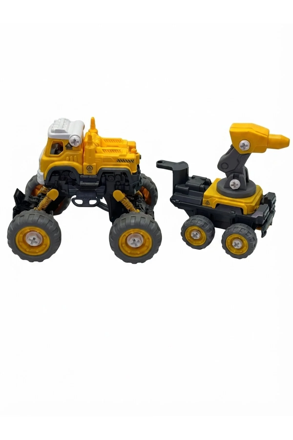 4x4 Geri Çek-bırak Kaya Kırıcılı Kamyon Dıy Oyuncak Seti, 25+ Sök-tak Parça