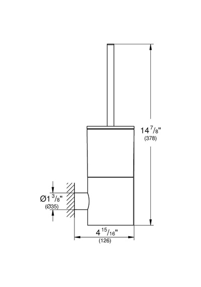 Grohe Atrio Tuvalet Fırçası Seti - 40314Al3