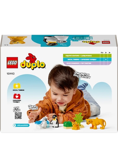 LEGO® DUPLO® Kasabası Vahşi Hayvan Aileleri: Penguenler ve Aslanlar 10442 - 2 Yaş ve Üzeri Küçük Çocuklar için Eğitici Oyuncak Yapım Seti (10P) LEGO® DUPLO® Kasabası Vahşi Hayvan Aileleri: Penguenler ve Aslanlar 10442 - 2 Yaş ve Üzeri Küçük Çocuklar için Eğitici Oyuncak Yapım Seti (10P)
