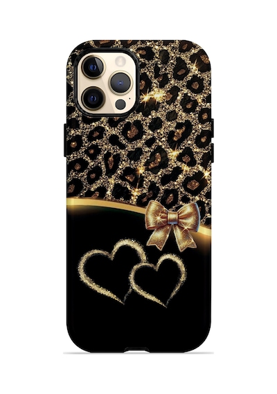 Velvoria Valestra Altın Kalpli Leopar Apple iPhone Uyumlu 12 Pro Max Darbe Korumalı Kılıf Valestra Select - Altın Kalpli Leopar Velvoria Valestra Altın Kalpli Leopar Apple iPhone Uyumlu 12 Pro Max Darbe Korumalı Kılıf Valestra Select - Altın Kalpli Leopar
