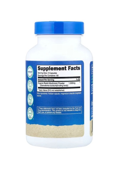 Nutricost Organic Reishi Mushroom 120 Capsules