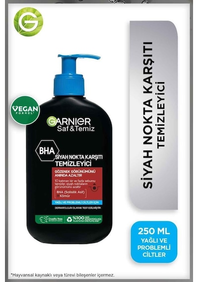 Garnier Saf & Temiz Siyah Nokta Karşıtı Temizleyici 250 ML