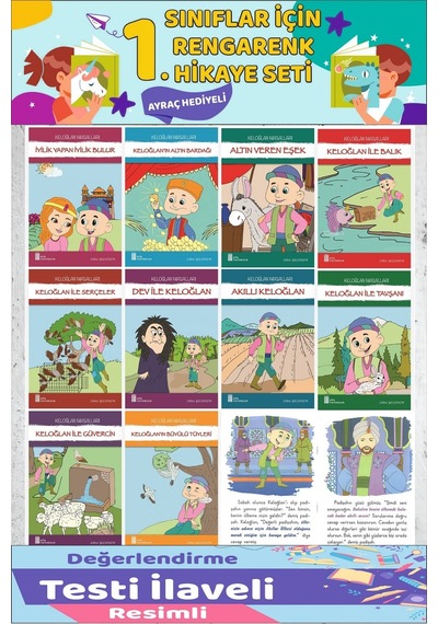 1.sınıf Okumayı Sevdiren 10 Lu Hikaye Seti 10 16 Sayfa