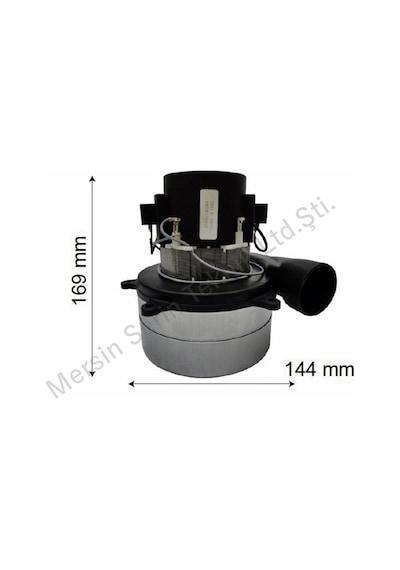 Ametek 220V Çiftfan 1000W Eksozlu Süpürge Motoru