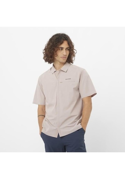 Salomon Xplration Ss Shirt M Erkek Gömlek-29653 Krem