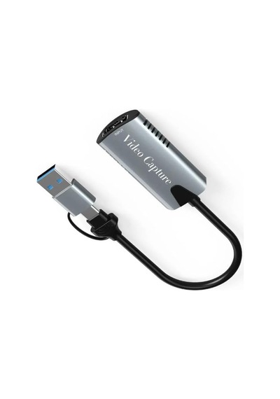 4k Hdmı Video Yakalama Kartı Çift Giriş Usb & Type-c , Tak-çalıştır