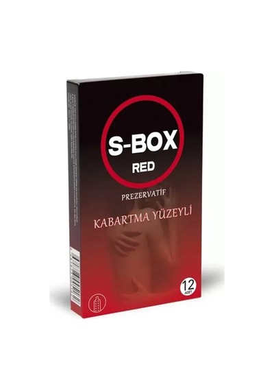 Hubrendy Sh S-box Kabartma Yüzeyli Prezervatif 12'li