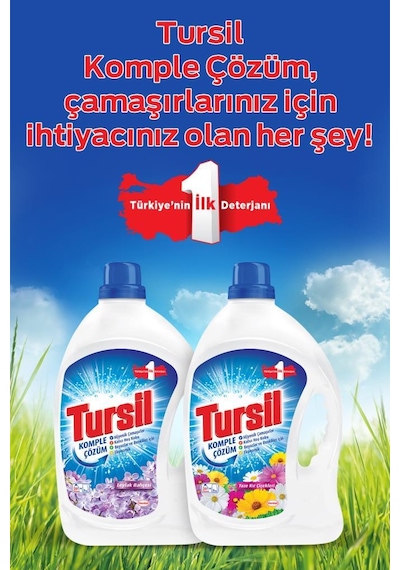 Tursil Sıvı Çamaşır Deterjanı Leylak Bahçesi 4 x 2145 ML 132 Yıkama
