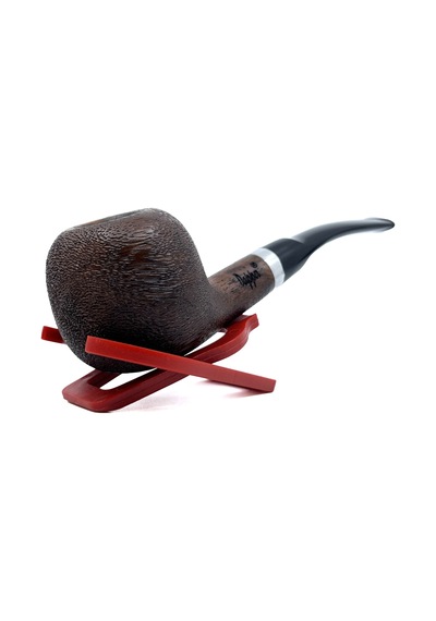 Dapper Bent Apple Briar Gül Kökü 9 Mm Filtreli El Yapımı Pipo - 3572