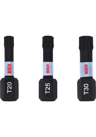 Bosch Impactc Torx Bits Ucu T20/25/30x25 Mm 3'lü 2608522479
