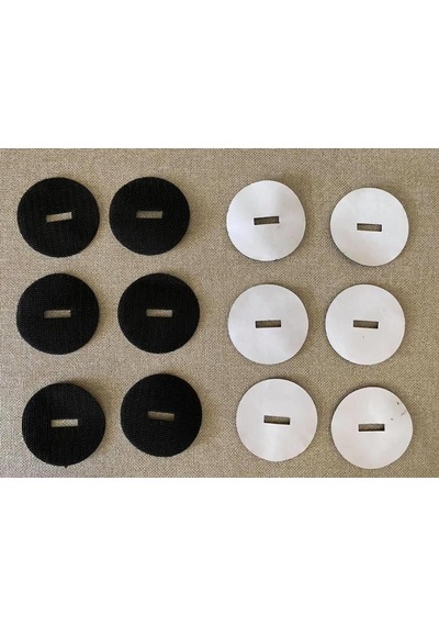 Yapışkanlı Yuvarlak Cırt Bant 56mm Tek Taraf 10 Adet