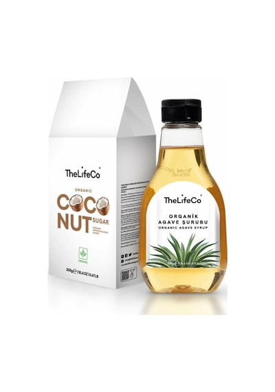 TheLifeCo Doğal Şeker Alternatifleri Paketi (Hindistan Cevizi Şekeri - Agave Şurubu 330 G)