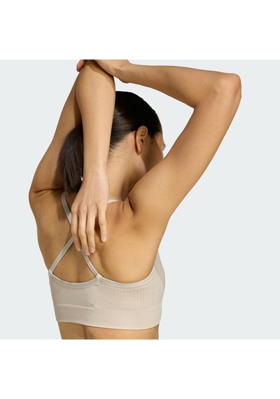 Adidas Workout Essentials Hafif Destekli Kadın Büstiyer C-adıjx3897b30a00 Bej
