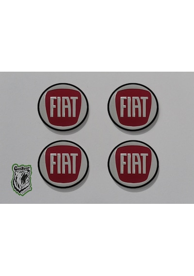 Jant Göbeği Fiat 55/58 55mm Yuva 4lü Set-kırmızı