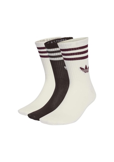 Adidas 3s Crew Kadın Spor Çorap - Kd8253 Bordo-beyaz