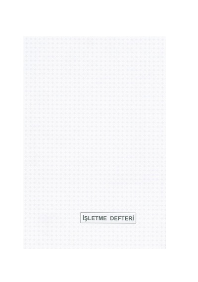Yumuşak Kapak 25x35 İşletme Defteri 40yaprak