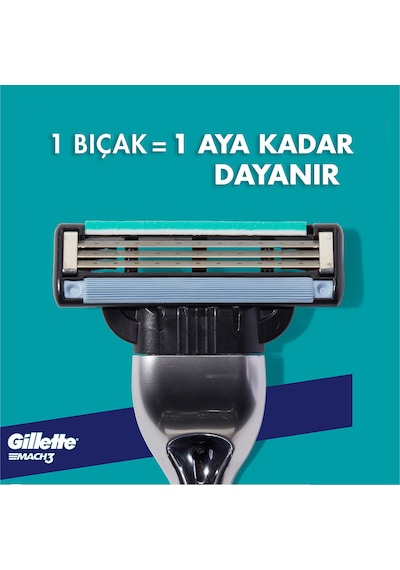 Gillette Mach3 Yedek Tıraş Bıçağı 12'li