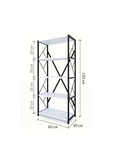 Morpanya Oven Metal Mutfak Rafı Malzeme Dolabı 5 Raflı Mikrodalga Fırın Rafı Çok Amaçlı Dolap Raf 150 Cm Beyaz