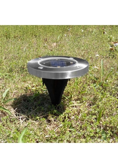 BUFFER® Güneş Enerjili Su Geçirmez 4 Ledli Saplamalı Bahçe Lambas