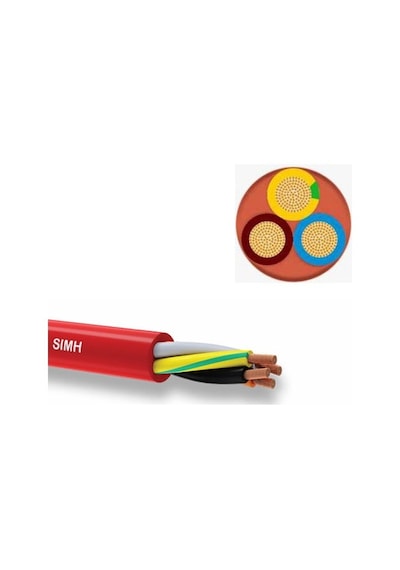 3x0.75 Mm2 3 Damar Simh Silikon Isıya Dayanıklı Kablo 1 Metre