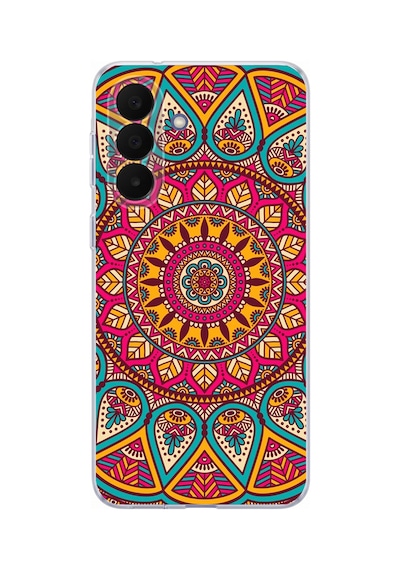 Samsung Galaxy A27 Uyumlu Mandala Baskılı Silikon Kılıf Renkli