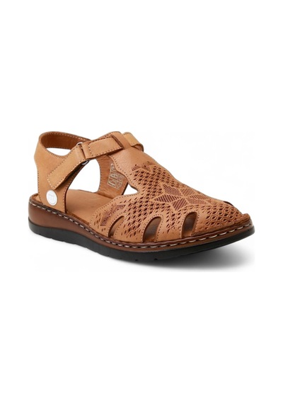 Mammamia D25ys-2550 Deri Comfort Kadın Sandalet Taba