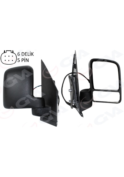 Ford Connect Sağ Dış Dikiz Aynası Çift Cam Elektrikli 2002-2009 2t14 17682 Fc-2t14 17682 Fb