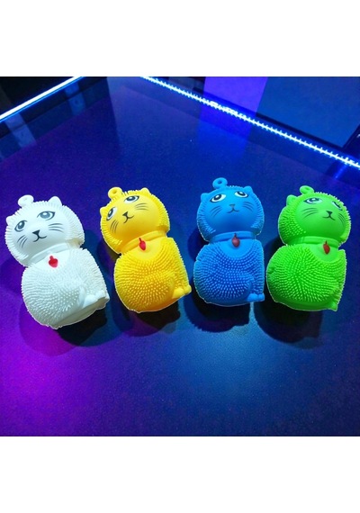 Yüksek Kalite 10 Adet Renkli Led Işıklı Kedi Kirpi Yoyo Işıklı Sevimli Kedi Yoyo Tatil Hediyesi