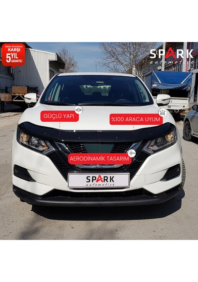 Nissan Qashqai 2017-2021 Yıl Aralığı Uyumlu Kaput Rüzgarlığı 4mm