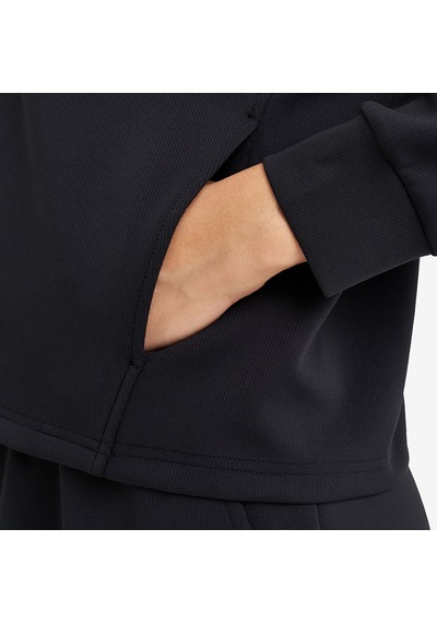 Lescon Siyah Kadın Fermuarlı Kapüşonlu Sweatshirt 26n-2105