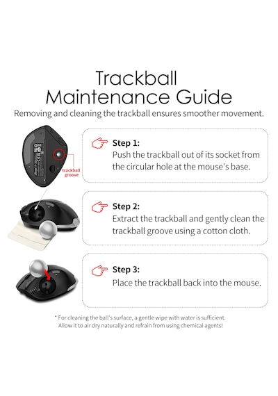 Zelotes F-33 Trackball 2d3d Profesyonel Bluetooth Kablosuz Mouse