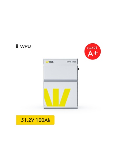 Werer Energy 48V 100Ah 5.4kW LiFePO4 WPU Series Bluetooth’lu Lityum Demir Fosfat Akü