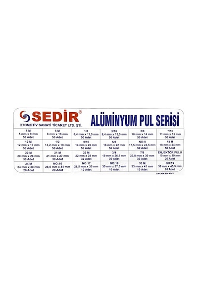 Alüminyum Pul Serisi 850 Adet 390328744