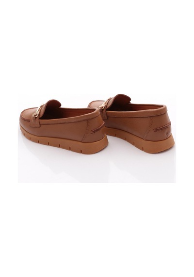 Dgn 5604-6 Kadin Loafer Ayakkabi Taba Floater