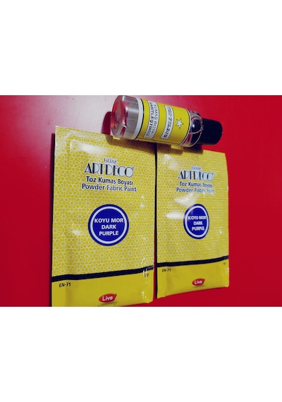 Artdeco Toz Kumaş Boyası Koyu Mor 13 G 2 Adet Boya + 1 Sabitleyici