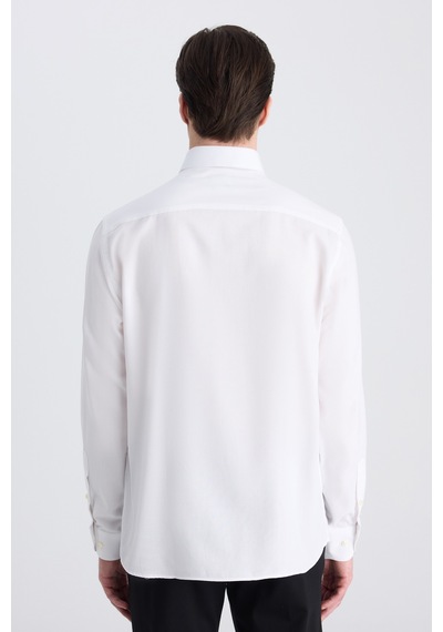 D'S Damat Ds Damat Regular Fit Beyaz Armürlü Gömlek 5hf02ta06342m Çok Renkli