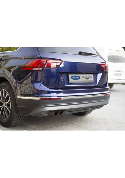 Vw Tiguan Krom Arka Tampon Çıtaları 3 Parça 2016-2020 Arası