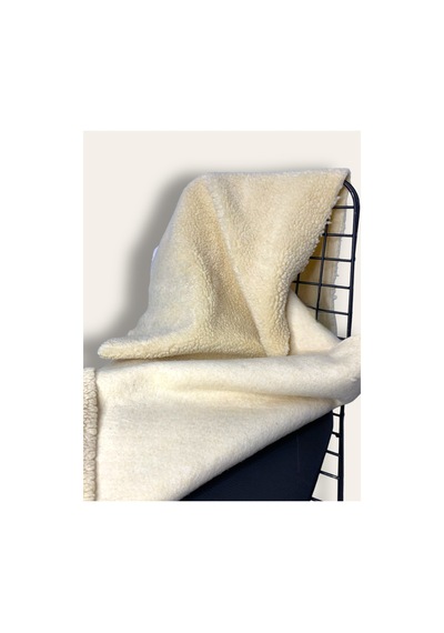 Ithal Snowtop , %80 Yün Peluş Kumaş Yüksek Kalite 50x150 Cm A Kalite Tekstil, Döşeme Açık Bej Açık Bej