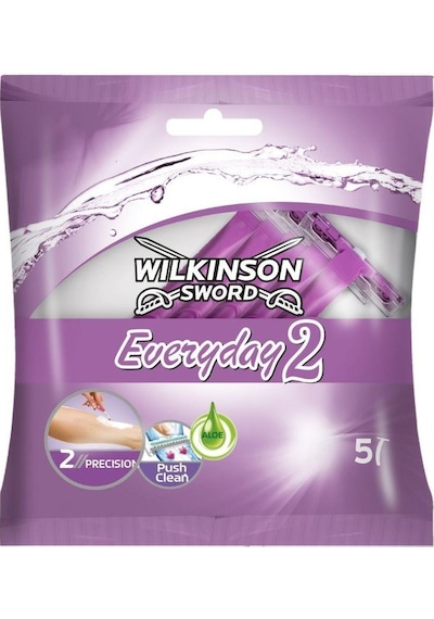 Wilkinson Sword Everyday 2, Çift Bıçaklı Kadın Kullan At Tıraş Bıçağı 5 Adet