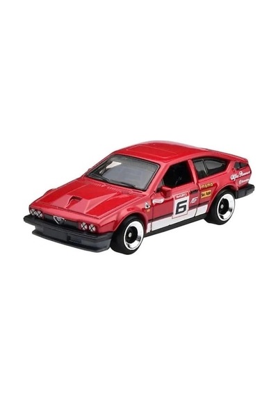 Hot Wheels Alfa Romeo Gtv6 3.0 - Retro Racers Kırmızı 1/64 Diecast Model Araba Çok Renkli