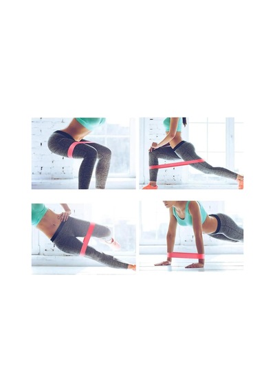 3 Adet Pilates Bandı Plates Egzersiz Direnç Lastiği Seti Ucu Kapalı Çok Renkli