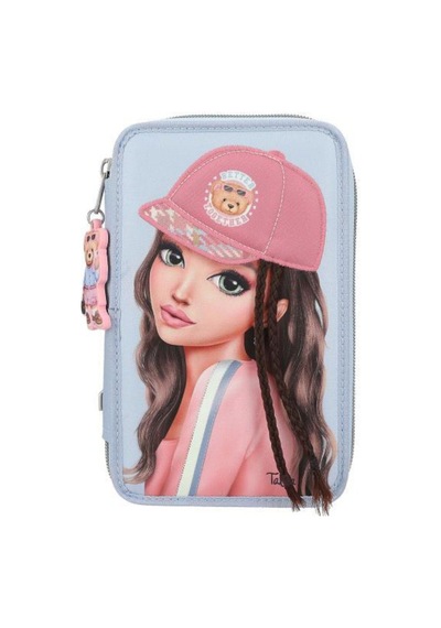 Topmodel Triple Pencil Case With Application Team Teddy MAvi