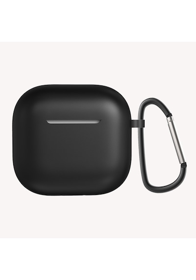Apple Uyumlu AirPods 4. Nesil Kılıf Standart Yumuşak Silikon Kılıf Siyah